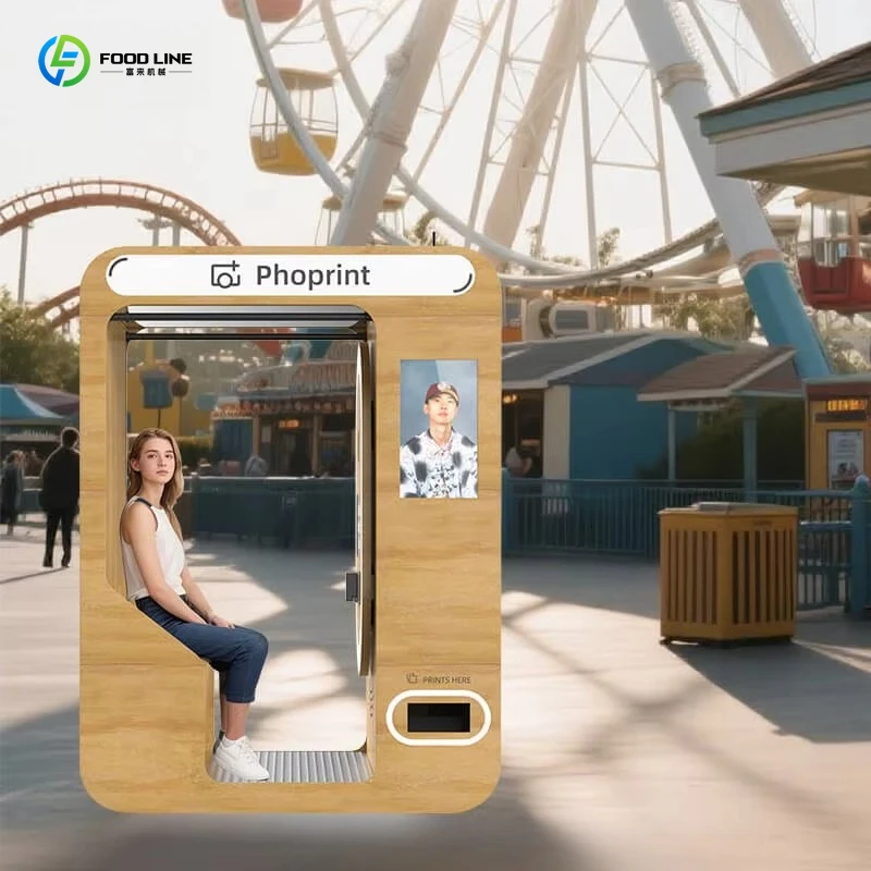 Customized Hot Sale Rental Passport Photo Booth With Instant Prints ID Photo Kiosk