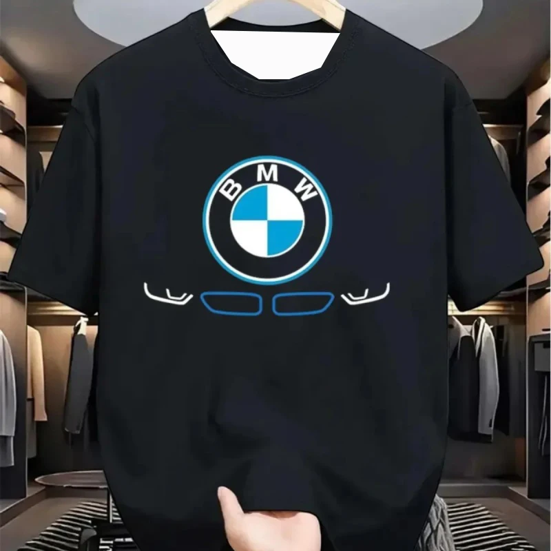 

Лето 2029, крутая классическая модная тенденция с принтом BMW, персонализированная универсальная впитывающая пот дышащая мужская футболка в спортивном стиле