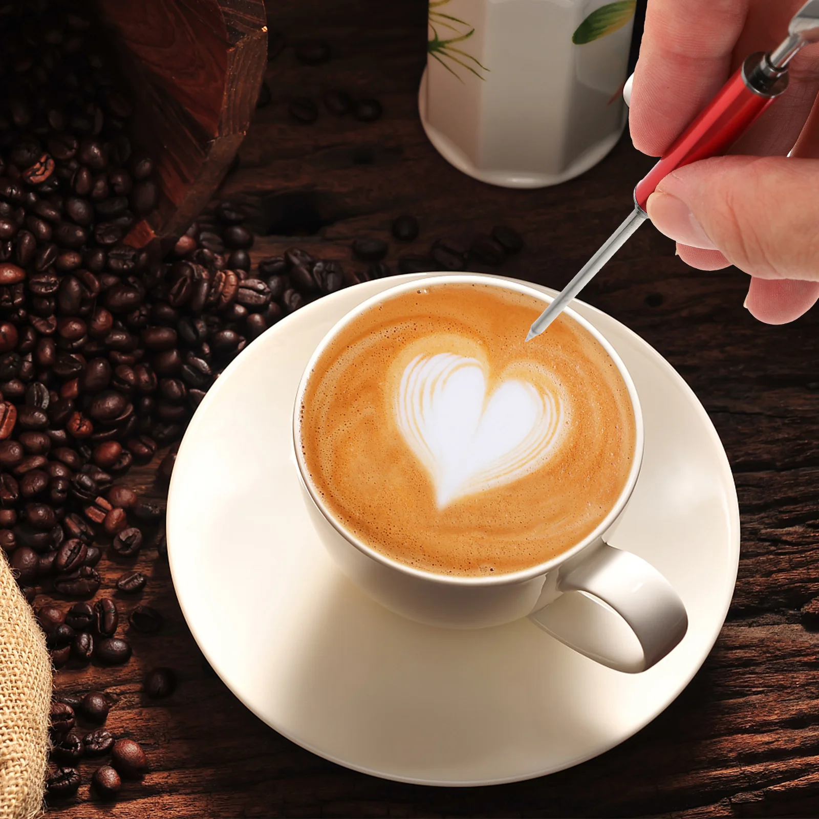 

Coffee Latte Needle Premium Stainless Steel Thin Tip For Cappuccino Espresso Decorating Tool Coffee Art Pen Latte