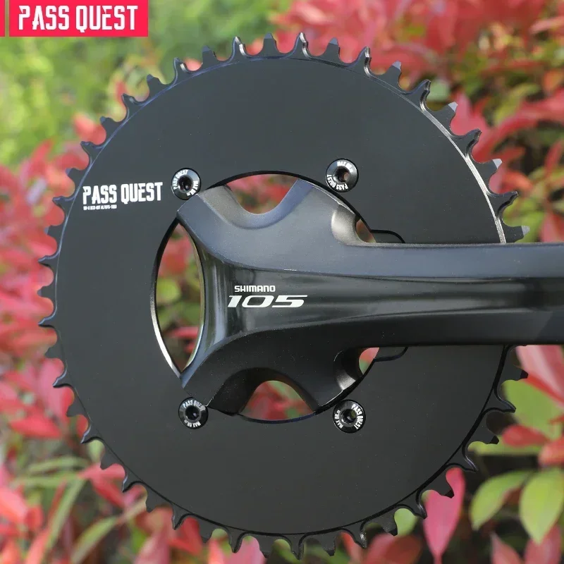 PASS QUEST X110BCD AERO Narrow Wide Chainring for R3000/4700/5800/6800/DA9000 Chainwheel BLACK gravel folding bike available