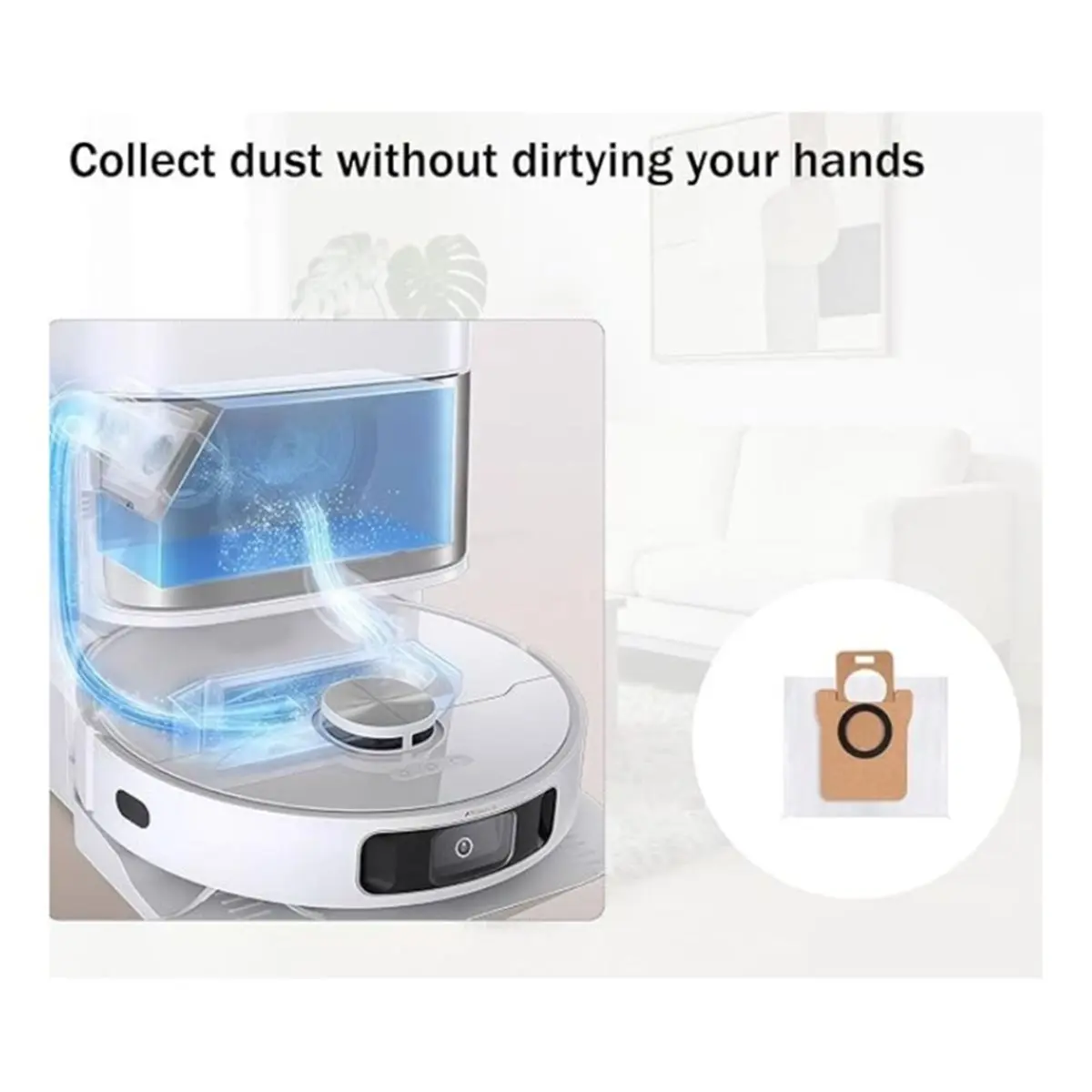 【Newest AT03】24PCS Dust Bags for S10 S10 PRO X10 X20 S10+ S20+ X20 Plus Vacuum Cleaner Accessories