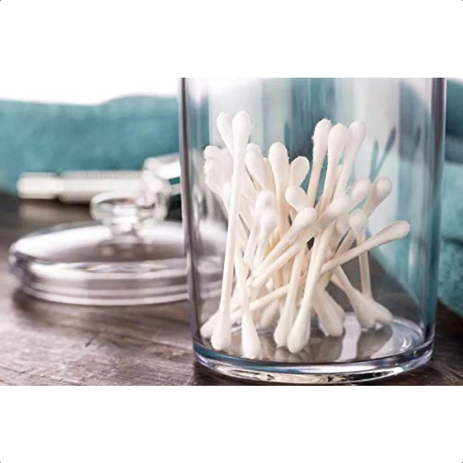 Wattestäbchen, 100 Stück, mit Behälter