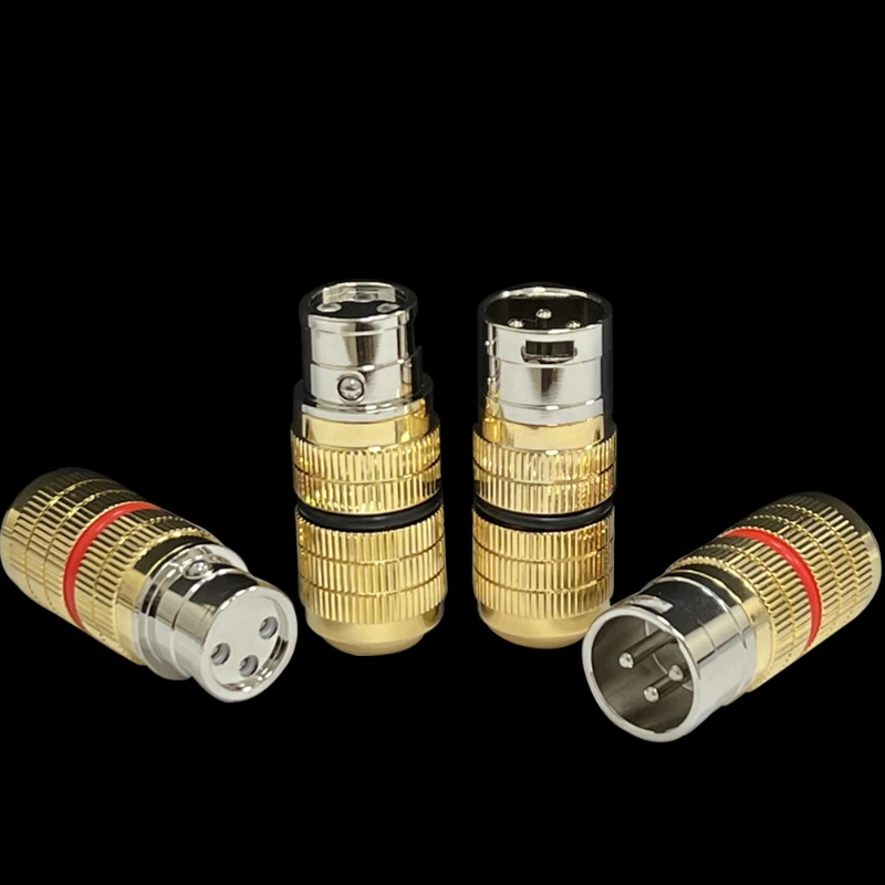 

4Pcs Audiophile CARDAS CGF XLR Plug Rhodium Plated Copper HiFi Audio Balanced Cable Connector