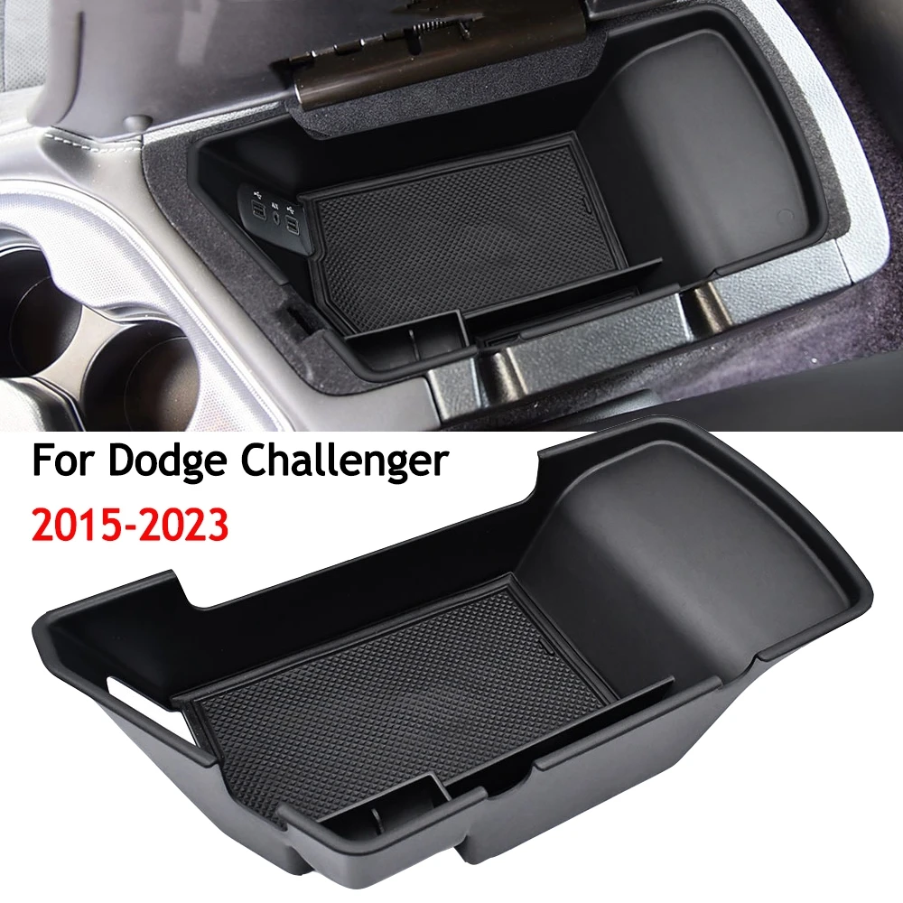 

Органайзер на центральной консоли для Dodge Challenger 2015 2016 2017 2018 2019 2020 2021 2022 2023, ящик для хранения вставок, аксессуары