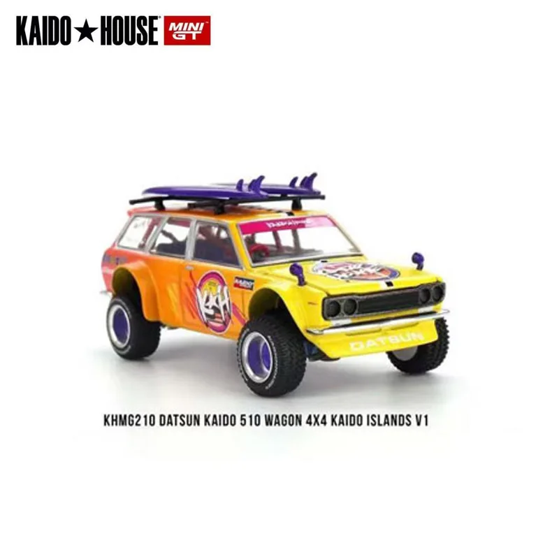 

Kaido House+MINIGT 1:64 Toyota AE86 Nissan 2000GT-R BMW M3 Off-road 510 Orange and Yellow Alloy Car Model