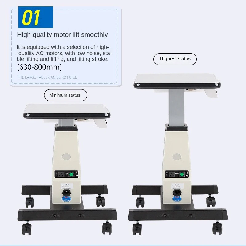 Mesa de elevación eléctrica 3A, optometro, medidor de curvatura, lámpara de hendidura, mesa de elevación automática