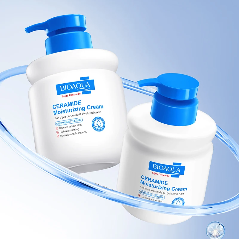

400g BIOAOUA Ceramide Hyaluronic Acid Moisturizing Cream Fade Fine Lines Wrinkle Lightening Dark Circles Moisturizing Face Care