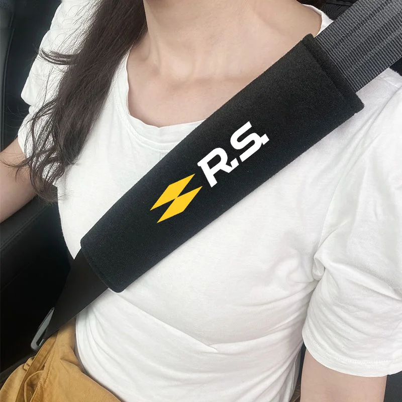 For Renault RS Logan Clio Megane 2 3 4 Captur Twingo Duster Car Seat Belt Cushion Safety Belt Shoulder Protector Pad Accessories