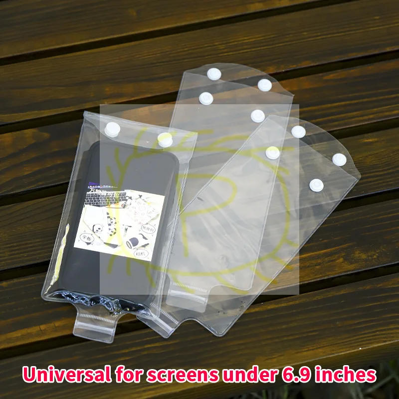 1/3/5 قطعة أغطية هاتف شفافة مقاومة للماء أكياس الهاتف المحمول لركوب الدراجات والسباحة تحت الماء واقيات الهاتف المحمول #2