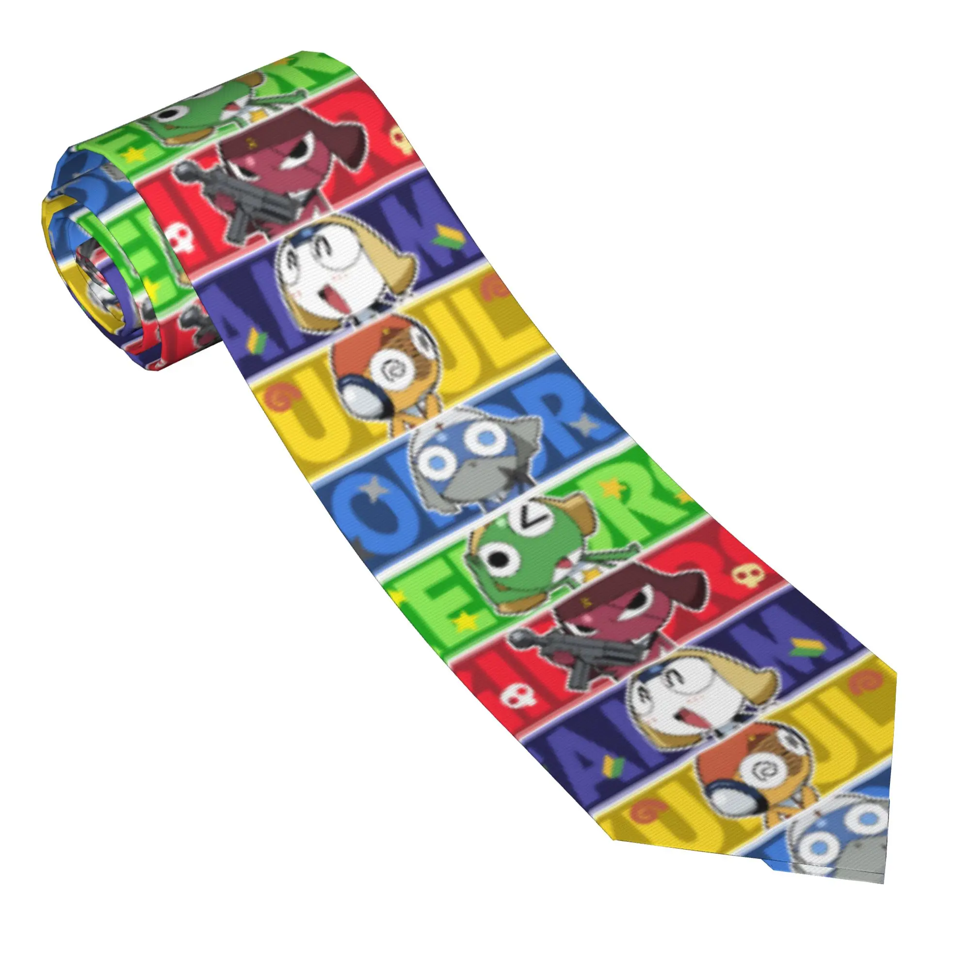 Men's Tie Keroros Gunsous Frog Neck Ties  Vintage Cool Collar Tie Custom DIY Wedding Great Quality Necktie Accessories