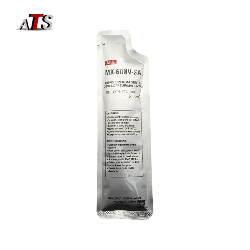 1PCS MX61 MX60 Developer Powder For Sharp MX3081 4081 5081 6081 2621 3121 MX3070 MX60NV MX61NV Copier Parts