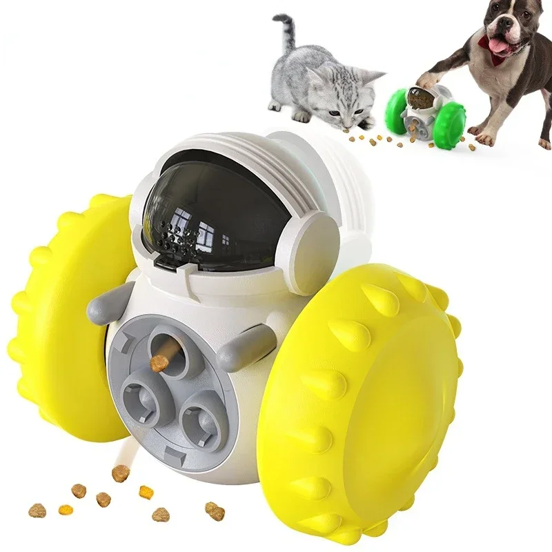 

Dog Toys Food Interactive Tumbler Leaky Eater Slow Feeder Tumbler Ball Balance Cart Dog Toy Pet Cats Training Dog Supplies