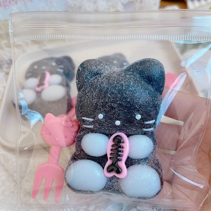 

Cute Cartoon Black Cat Squeezy Toys Soft Mochi Squeeze Toy Stress Relief Toys Kid Gifts Stress Super Soft Simulation Toys