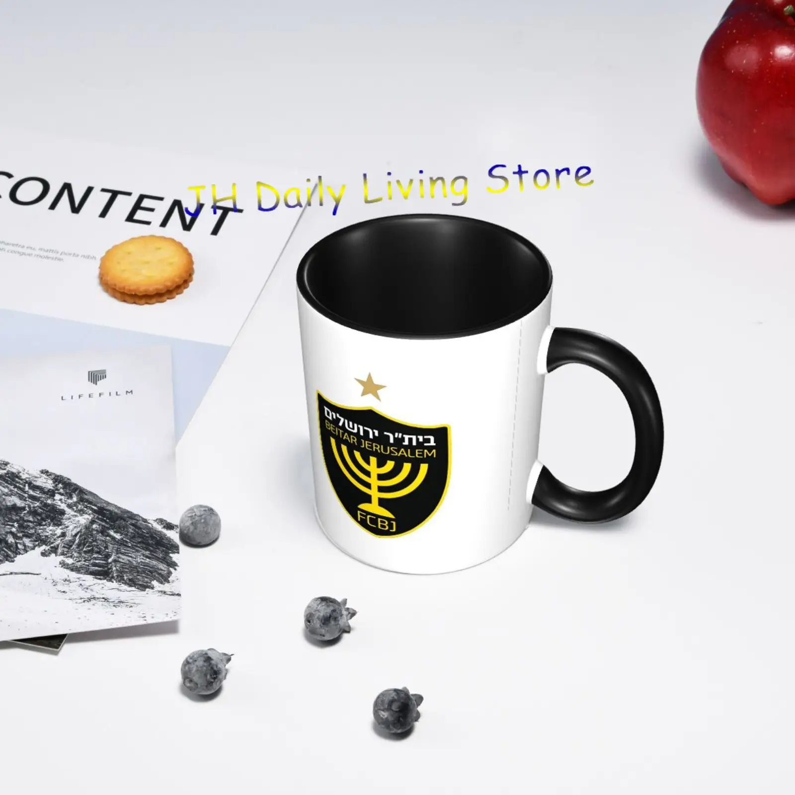 Beitar Jerusalem FC Ceramic Mug Coffee Mugs 11oz Fun Ceramic Coffee Tea Cocoa Cup Handle Tea Cup Drink Cups