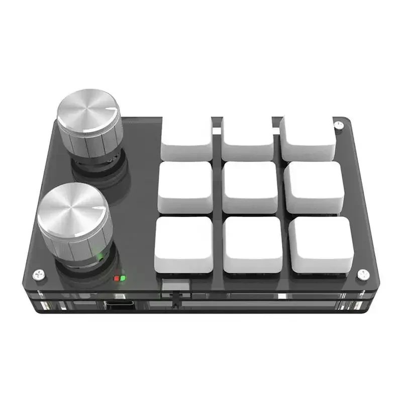 US.EU Bluetooth USB Custom 9 Keys 12 Keys Keyboard Volume Knob Programming Macro Gaming Photoshop Keypad Mechanical Keyboard