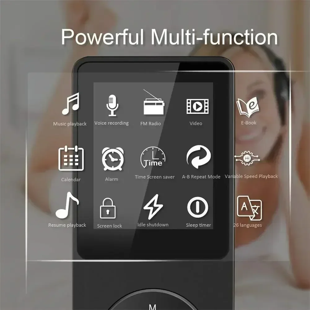 

1.8'' Bluetooth Mp3 Music Player Portable E-book Mp4 Fm Radio Games Video Picture External Ultra-thin Student Mp3 Recording Pen
