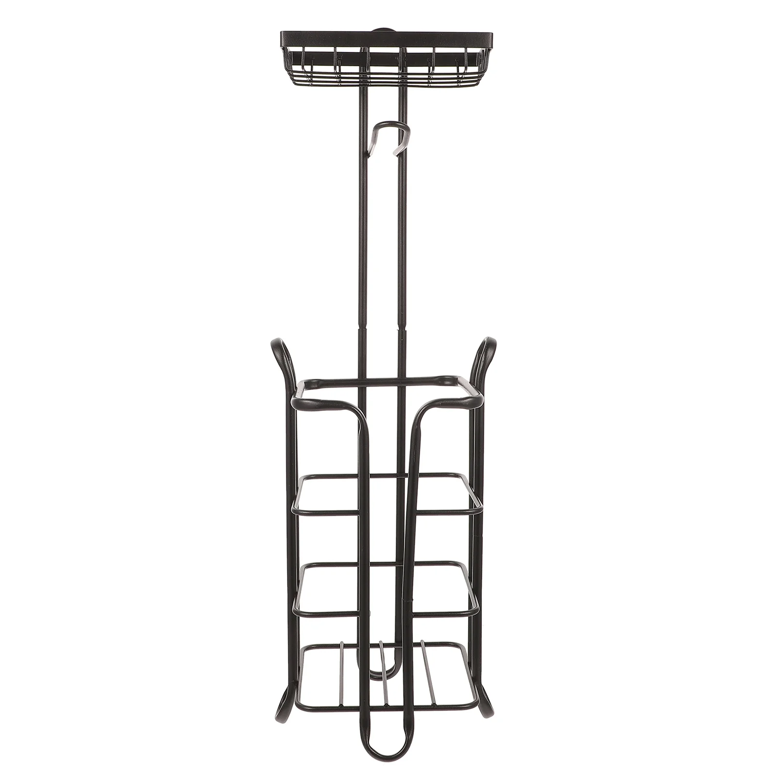

Iron Vertical Tissue Rack Exquisite Design Large Capacity Multi Layer Roll Paper Dispenser Home Decoration Practical Stable