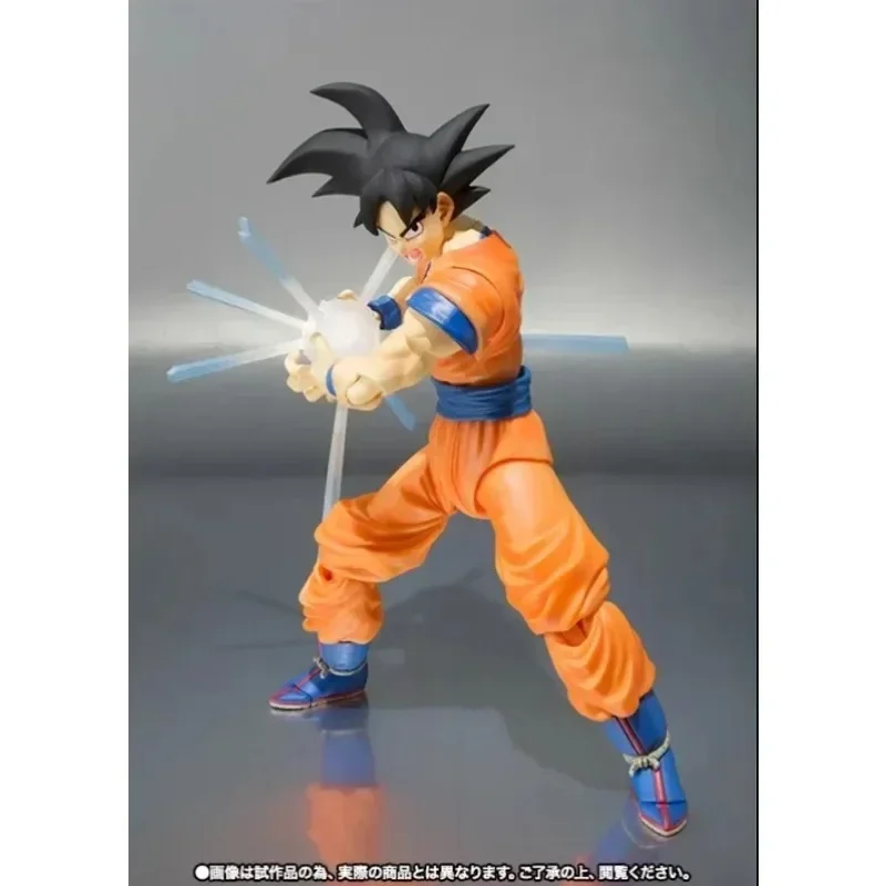 In Stock Original Bandai S.H.Figuarts Shf Son Goku 1.0 Black Hair Anime Action Figures PVC Model Collection Toys Hoilday Gifts