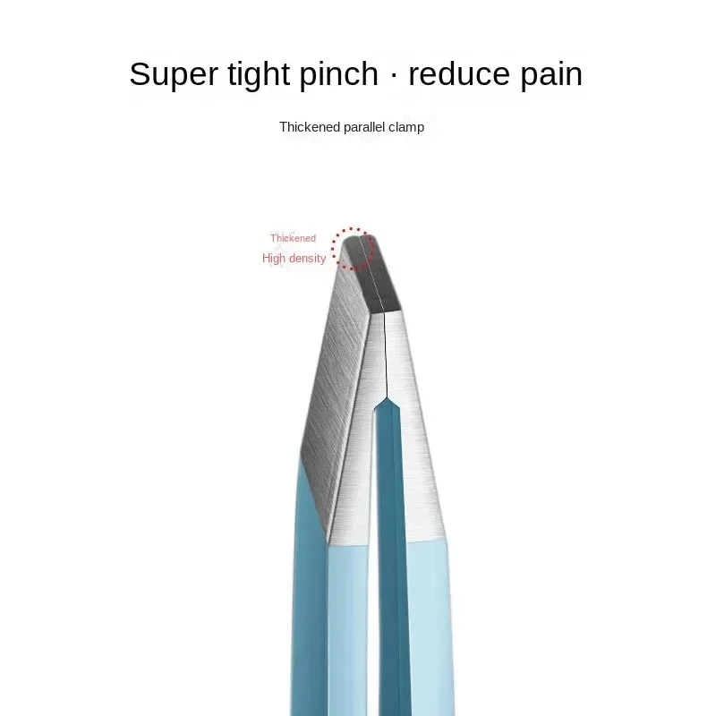 Stainless Steel Slanted Eye Brow Tweezer, Fine Hairs Puller, Colorful Hair Beauty Makeup Tools for Brow Removal