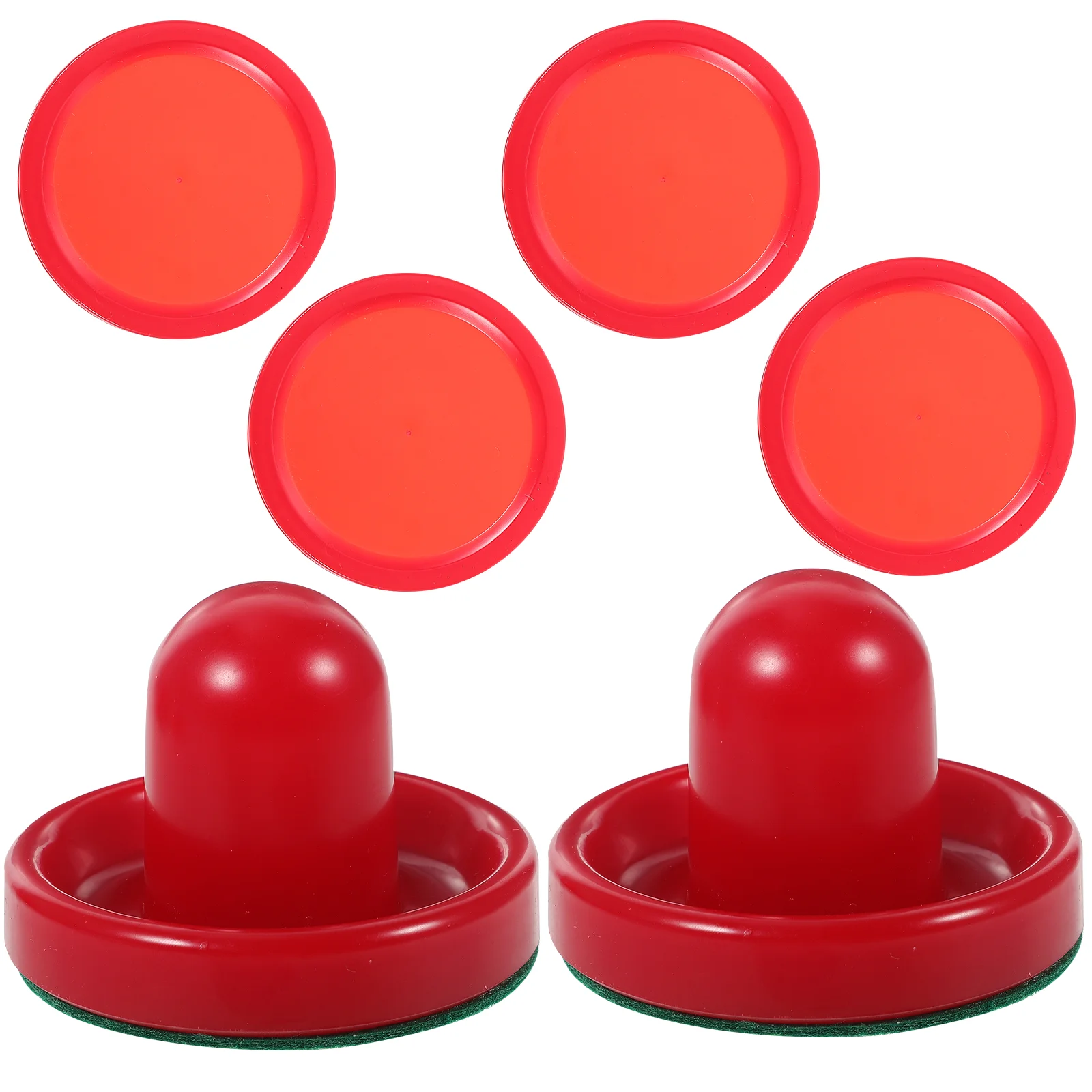 

8PCS 76MM Air Hockey Pushers Pucks Replacement for Game Tables Goalies Header Kit Air Hockey Equipment Accessories (Red)