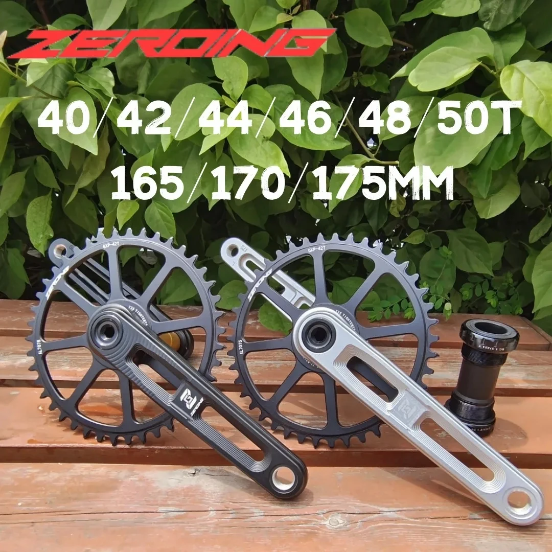 EVOSID Road Bike Crank 165 /170/175mm Chainring 40/42/44/46/48T Gravel Bicycle Integrated Fire Crankset 11/12 Speed Folding Bike