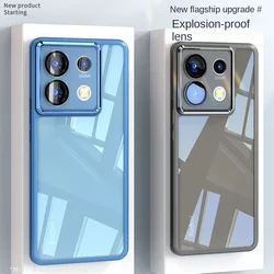 Per Xiaomi Redmi Note 13 12 11 10 9 Pro custodia morbida TPU trasparente protezione dell'obiettivo Cover posteriore custodia per telefono per Redmi Note 9S 10S 8