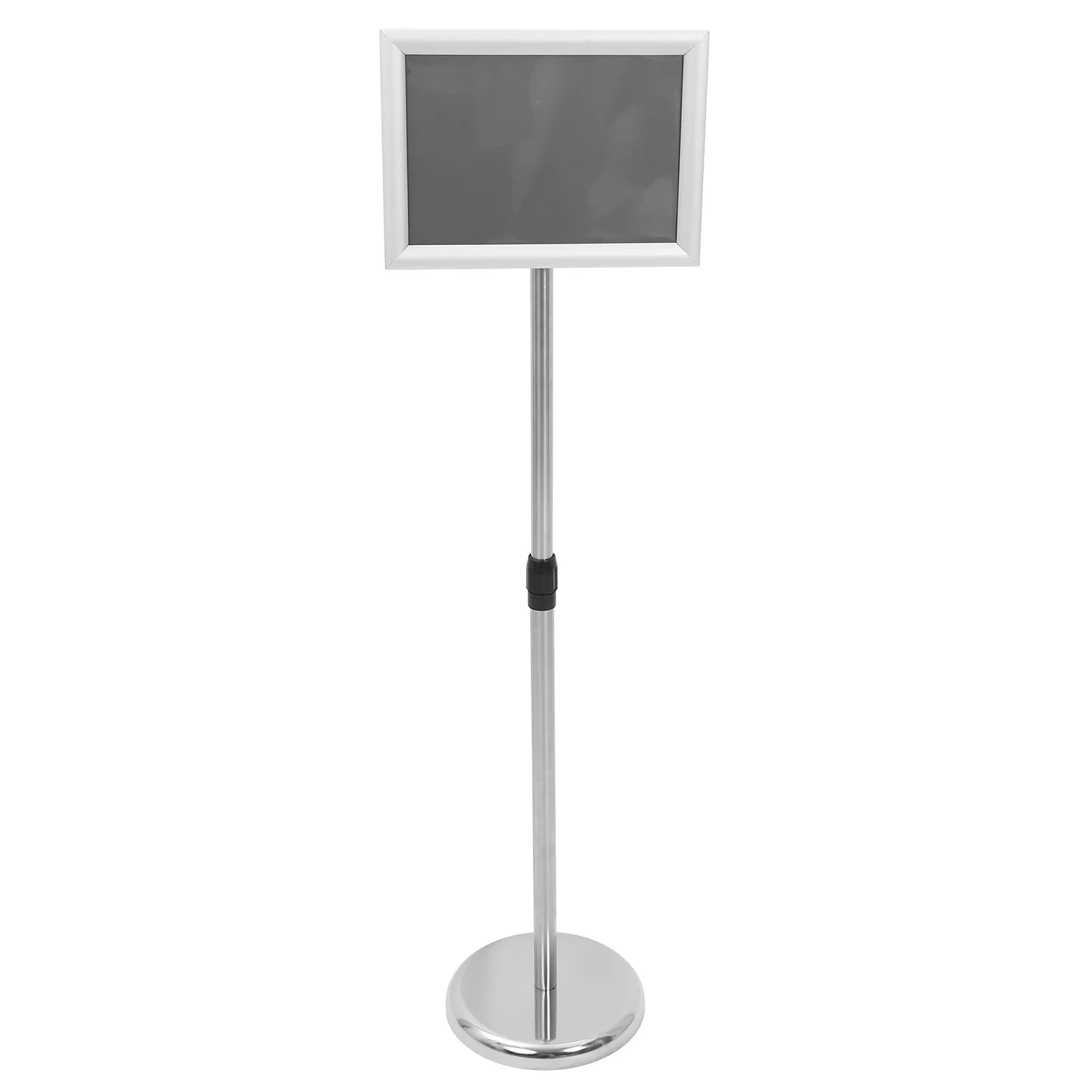 A4 Poster Display Stand Floor Standing Stainless Steel and PP Material Heavy Duty Stable Sign Holder for Retailer Indoor Outdoor