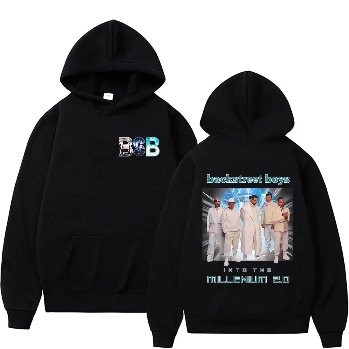 Backstreet Boys Millennium Tour Hoodie Men Women Fashion Popular Music Streetwear Male Vintage Casual Oversized Pullover Hoodies