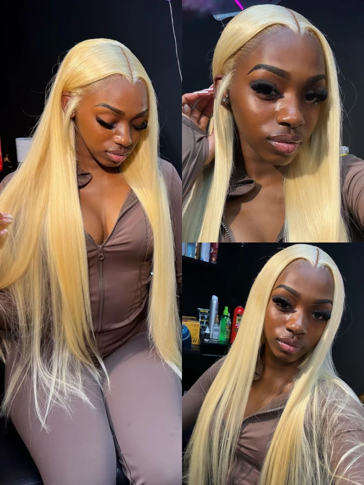 

250 300 Плотность 613 Блондинка Необработанные Вьетнамские Прямые 13x4 13x6 Парики из натуральных волос на кружеве Предварительно сорванные парики на фронтальной части шнурка для женщин