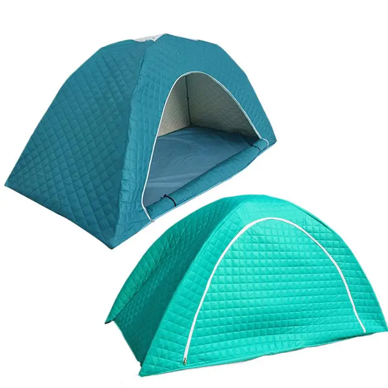 Outdoor Pop Up Tent winter Thickened warm cold protection tent Waterproof Portable Instant Camping Tent 1-2 People Travel Tent