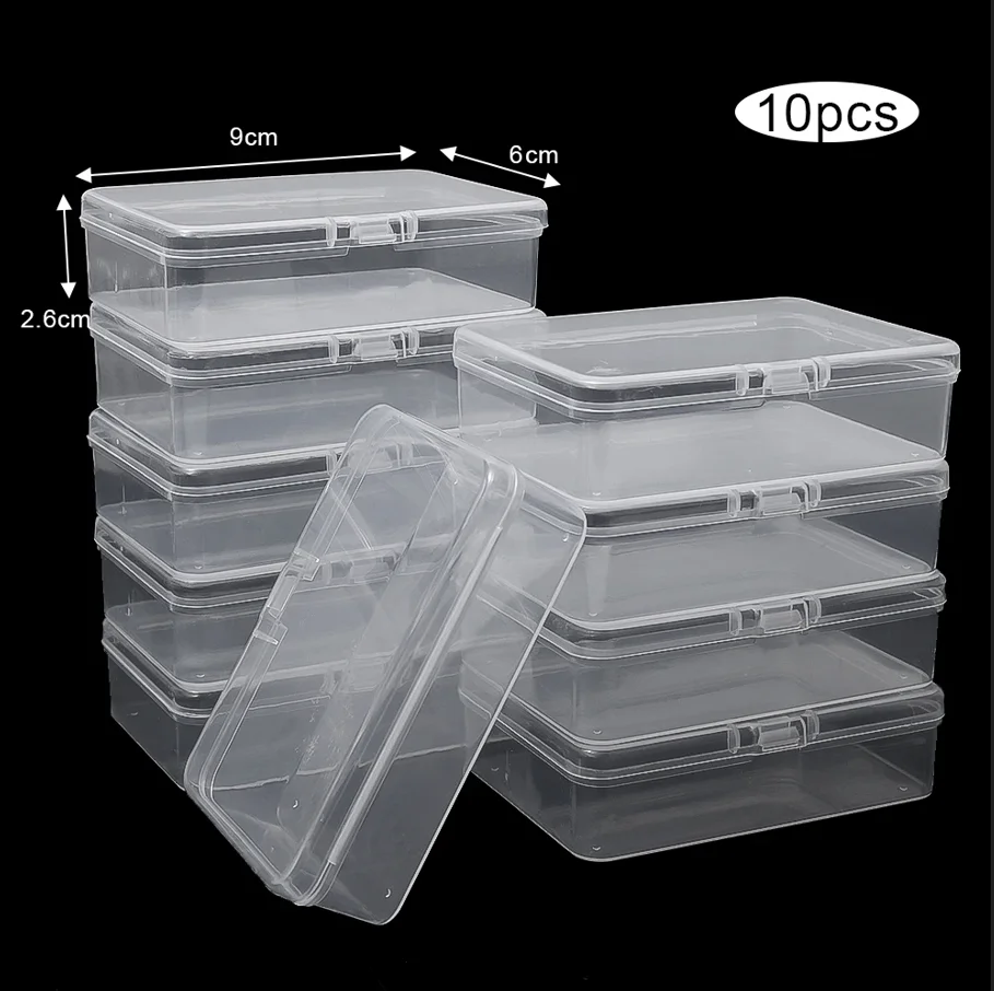 3/5/10Pcs Transparent Plastic Boxes Playing Cards Container Storage Case Packing Poker Game Card Box Board Games Card Organizer