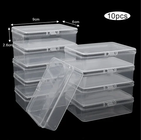 3/5/10Pcs Transparent Plastic Boxes Playing Cards Container Storage Case Packing Poker Game Card Box Board Games Card Organizer
