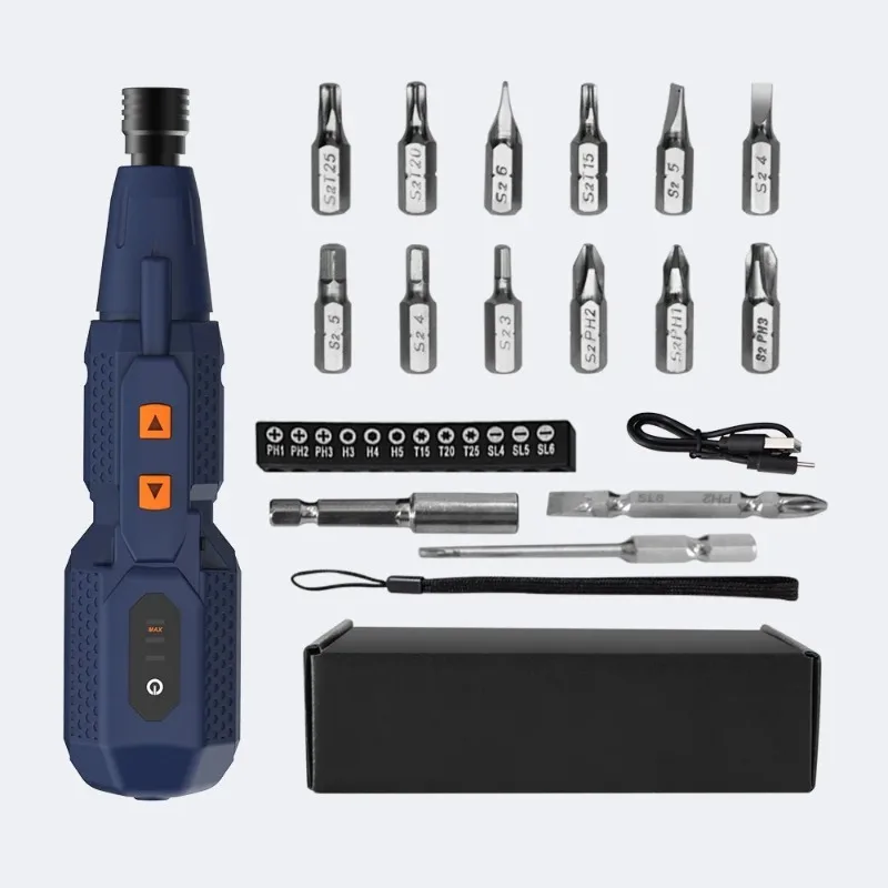

Cordless Electrical Screwdriver Set 4.2V Smart Electric Screwdrivers with LED Lights USB Rechargeable Home Repair Tools Kit