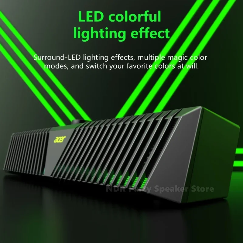 2.0 Аудио Киберспортивные игровые колонки 3D Стерео объемный RGB окружающий свет Встроенные Hi-Fi Bluetooth звуковые панели Настольный компьютер Аудио