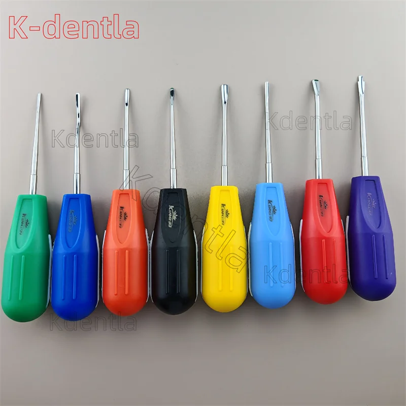

8pcs/set Dental Surgical Instrument Minimally Dentist Invasive Extraction elevators Colorful Handle Can Sterilized