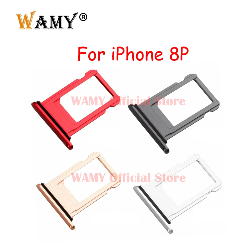 Sim Card Holder Tray Socket Replacement For iPhone 8 Plus 8P With Waterproof Gasket Ring