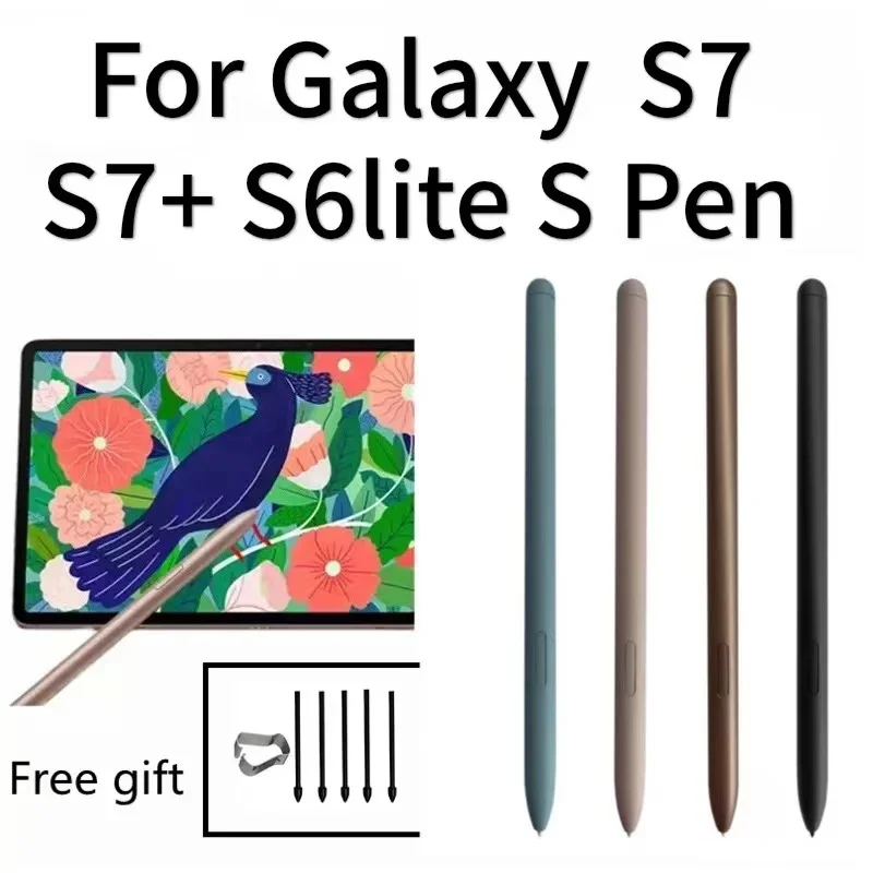 Works with Samsung Galaxy Tab S7 S6Lite S7+ Stylus Electromagnetic Pen T970T870T867 S Pen replacement without Bluetooth function