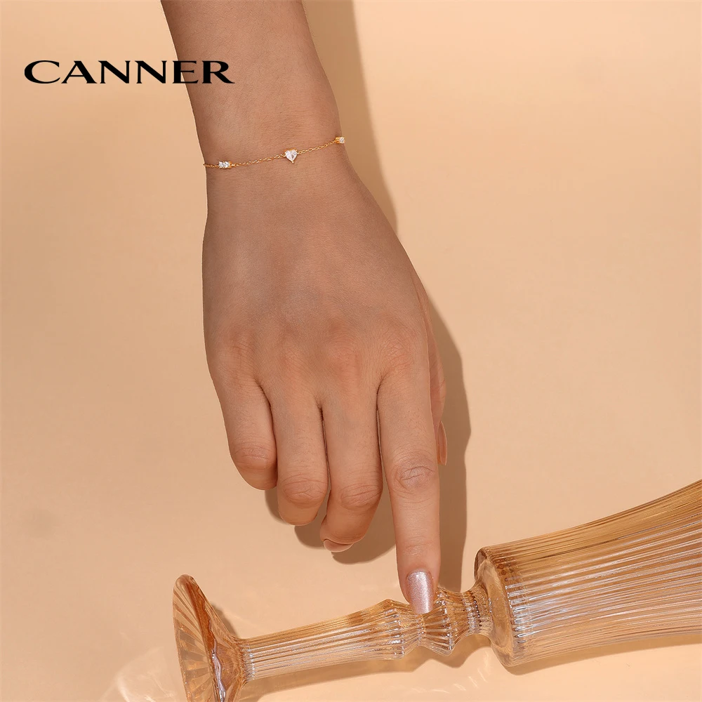 

CANNER браслеты из стерлингового серебра 925 пробы для женщин и девочек, вечерние свадебные браслеты, женские руки, эстетические свадебные украшения, Рождественский подарок