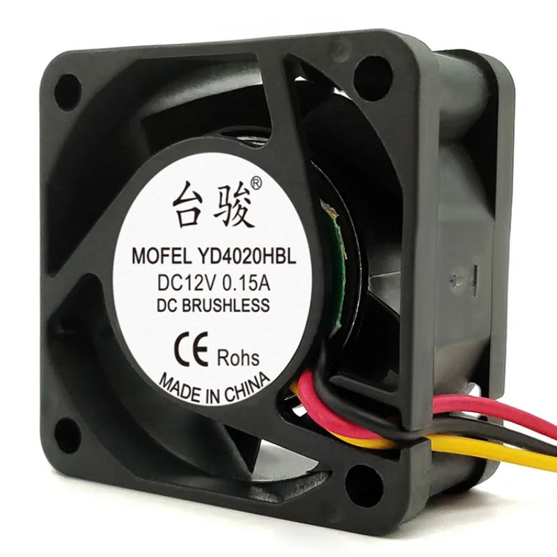 New Cooler Fan for TAIJUN YD4020HBL 12V 0.15A 4020 4cm Power Supply Large Air Cooling Fan