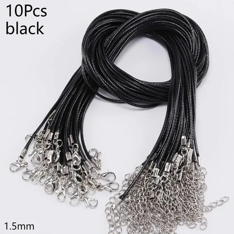 10Pcs  Buckle adjustable braided rope DIY jewelry accessories