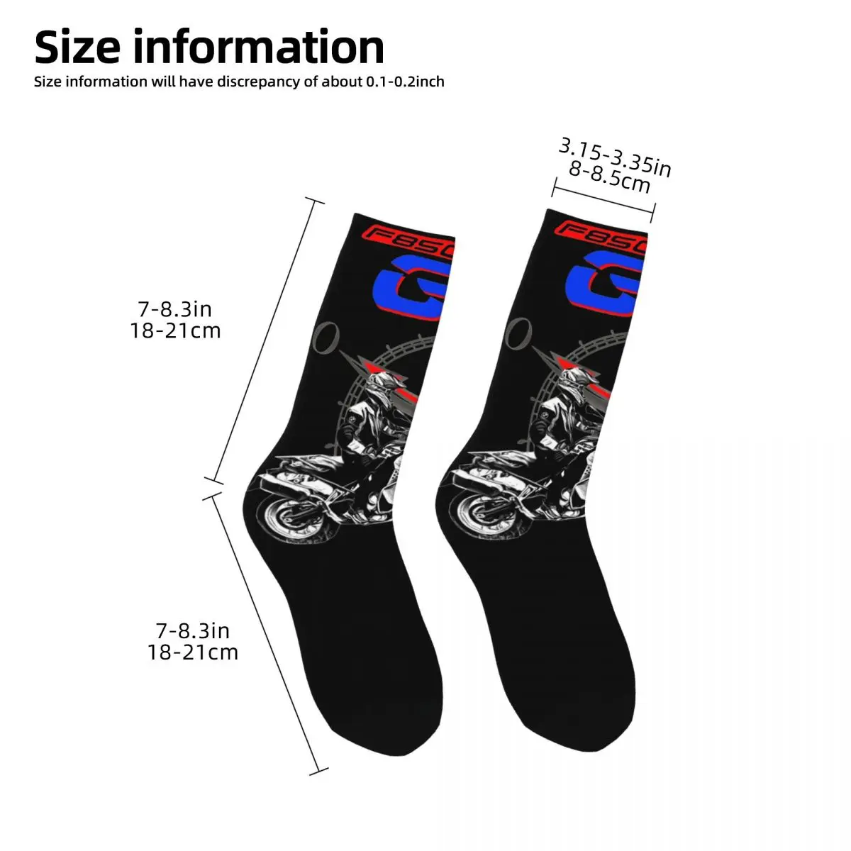 Female F850 GS Motorcycle Socks Cotton Fashion Novelty Socks Harajuku Accessories Middle TubeSocks Little Small Gifts