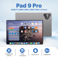 Original Tablet Pad 9 Pro 10.1 inch Android 12.0 10000mAh 16GB+1TB  Xioami Global version Snapdragon 870  Dual SIM WIFI