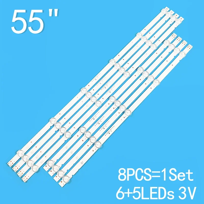 

LED strips for 55 TV 55UJ6200 LC550EGJ(SK)(A4) RF-AZ550E30-0501A-20 RF-AZ550E30-0601B-20 55UJ620Y 55LJ640V 55LJ5400 55U5A11T