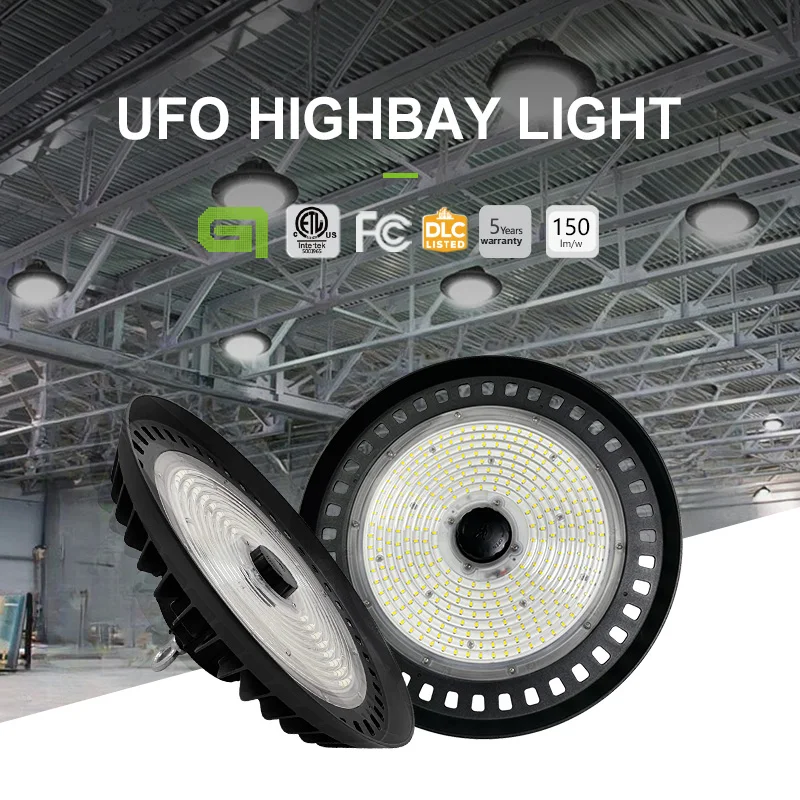 ufo a prova de poeira industrial luz high bay luz armazem oficina basquete hall iluminacao interior 150w 01