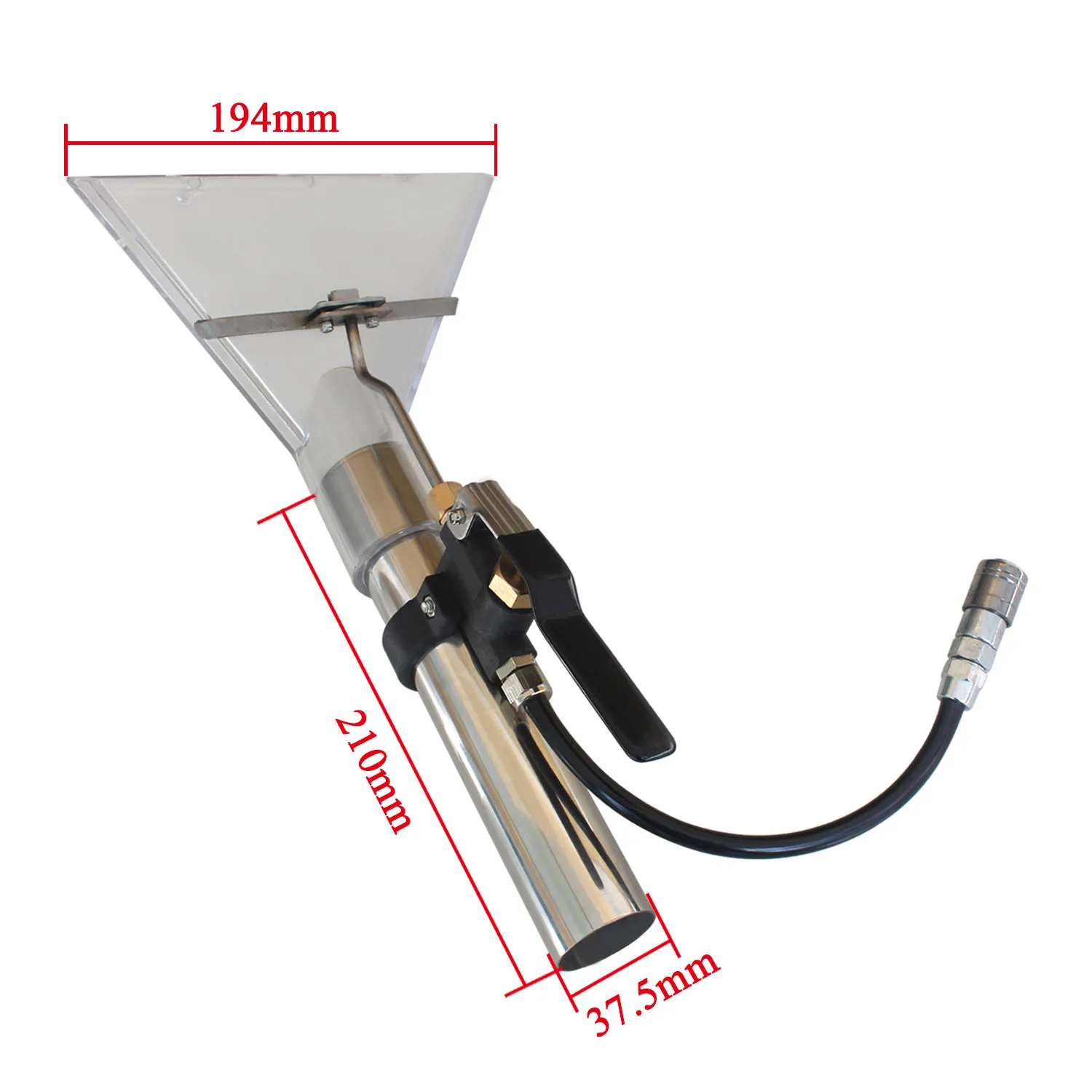 Imagem -05 - Tapete Estofados Limpeza Extrator Máquina Auto Móveis Limpeza Ferramenta Mão com Cabeça de Sucção de Plástico