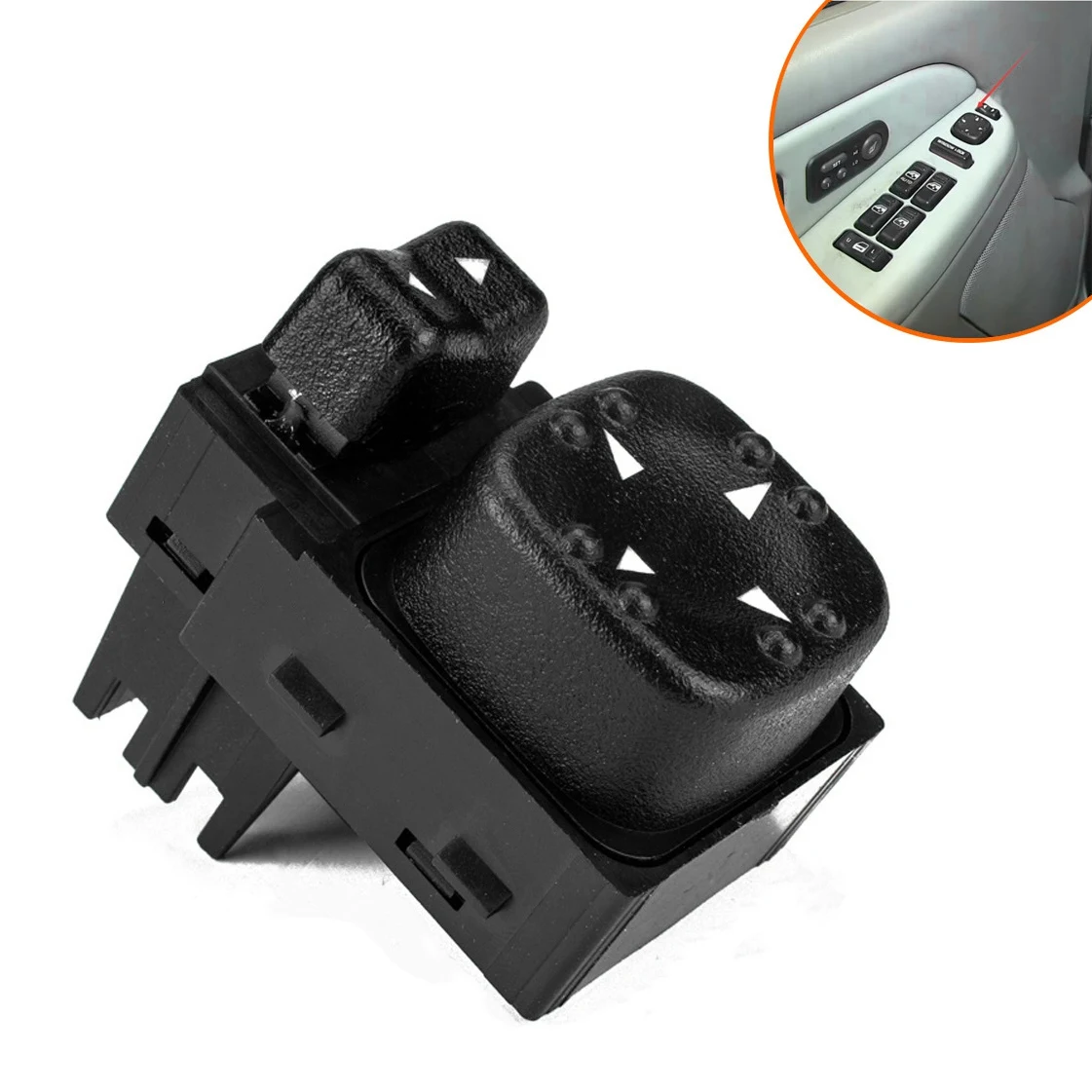 Power Mirror Switch Front Left Power Mirror Button Switch for Silverado Suburban Sierra Tahoe Yukon 15045085