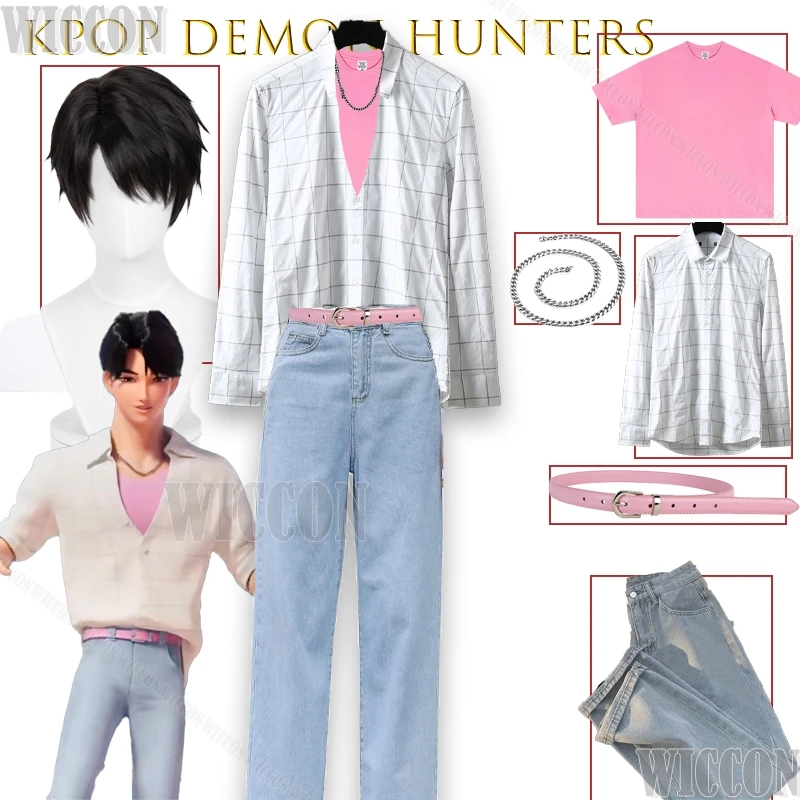 

Kpop Demon Hunters Jinu Saja Boys Soda Pop Stage Performance Shirt Cosplay Costume Boy Group Dance Outfit Trending On AliExpress