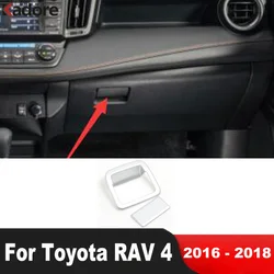 For Toyota RAV4 RAV 4 2016 2017 2018 Matte Car Storage Glove Box Door Handle Cover Trim Decoration Interior Accessories