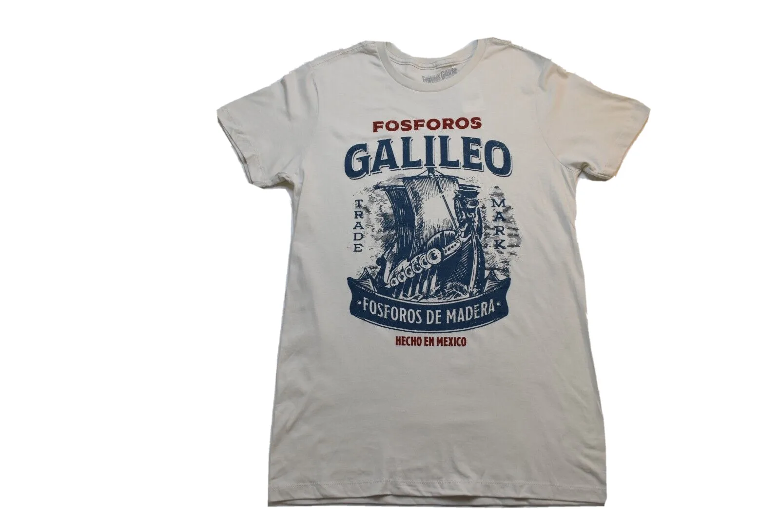 Fosforos Galileo Mens Fodforos De Madera Matchbook Ship T Shirt Nwt M 2Xl