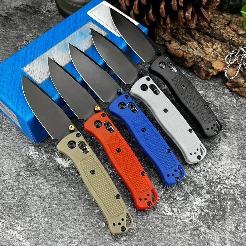 BM 533 Bugout Axle Lock Folding Knife S30V Steel Blade Nylon Fiber Handle Outdoor Camping Survival EDC Practical Cutting Knife